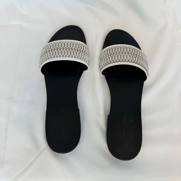 Kendall + Kylie Women's Kennedy Embellished Leather Slide Sandals Size 8.5 - Picture 5 of 10